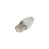 Connettore rete VALUELINE  ISDN-0025 plug RJ-45 schermato, con bordino in metallo incluso capuccio, adatto per cavi CAT 5e